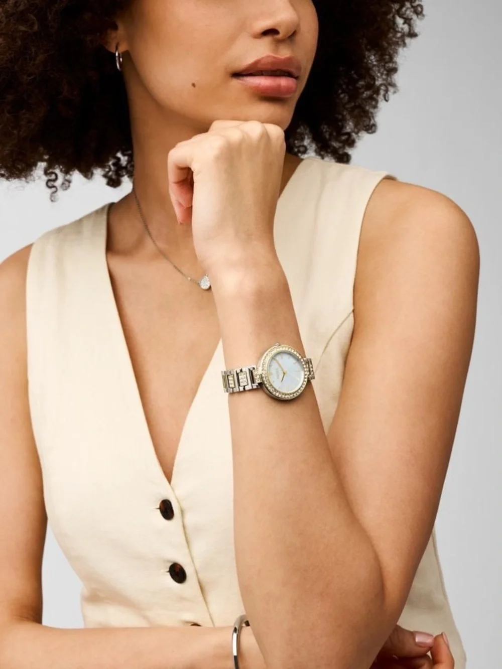 Fossil Women's Karli Three-Hand, Gold-Tone Stainless Steel Watch